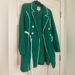 ModCloth Green Trench Coat